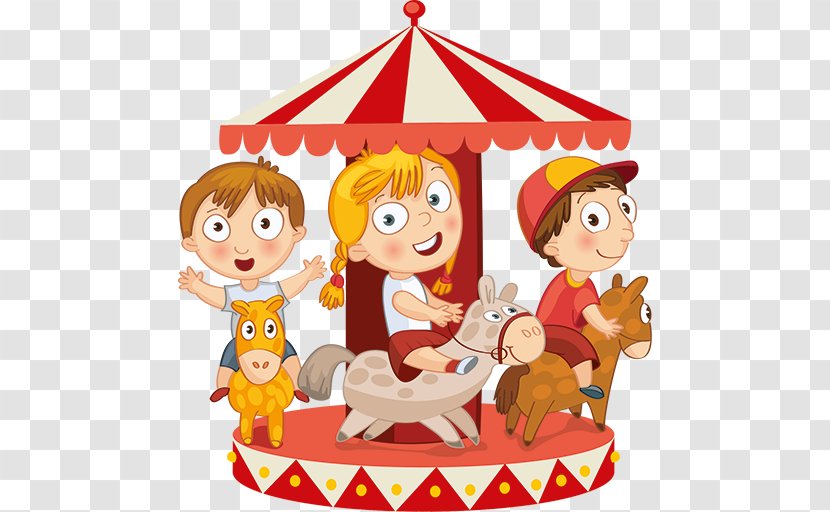 Carousel Amusement Park Drawing - Child Transparent PNG