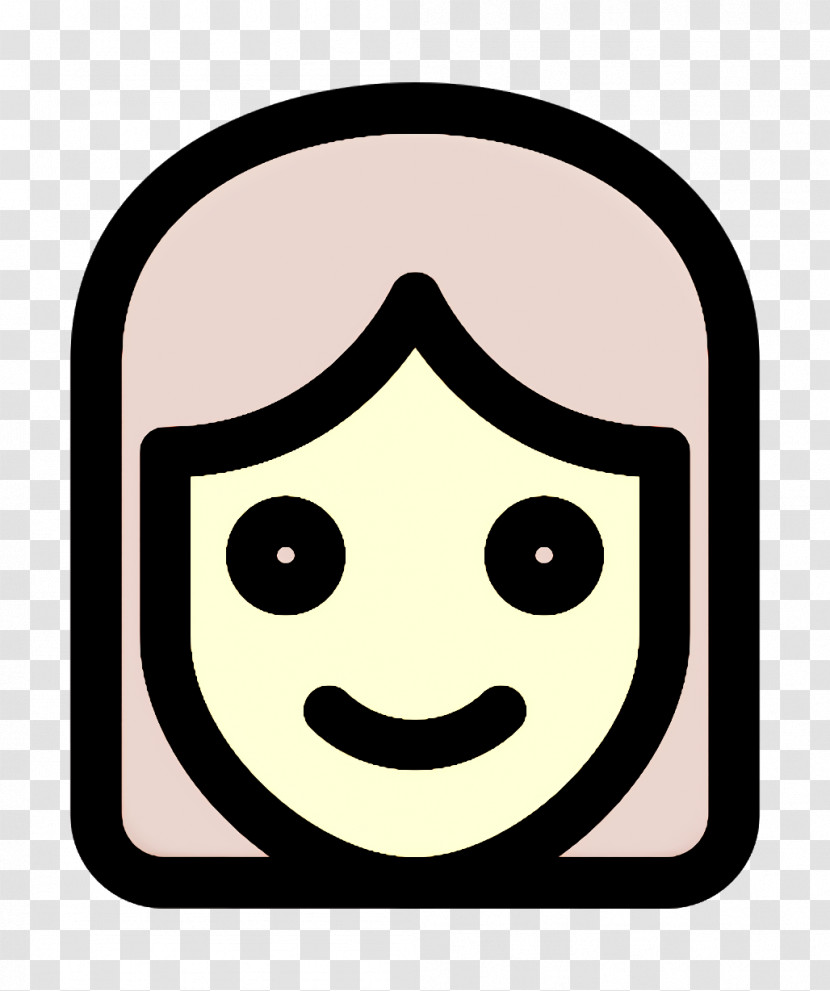 Girl Icon Smiley And People Icon Emoji Icon Transparent PNG