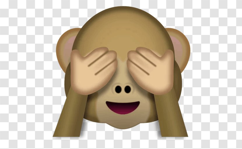 Face With Tears Of Joy Emoji The Evil Monkey - Thumb Transparent PNG