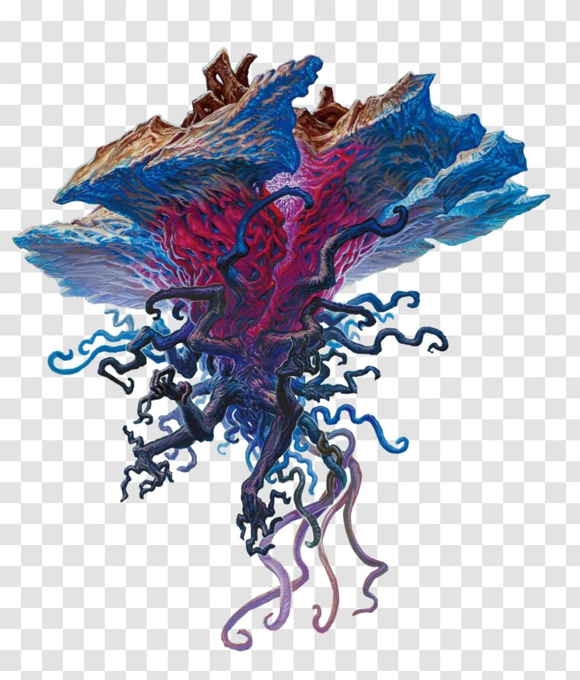 Magic: The Gathering Emrakul, Aeons Torn Rise Of Eldrazi Zendikar - Organism - Electric Blue Transparent PNG