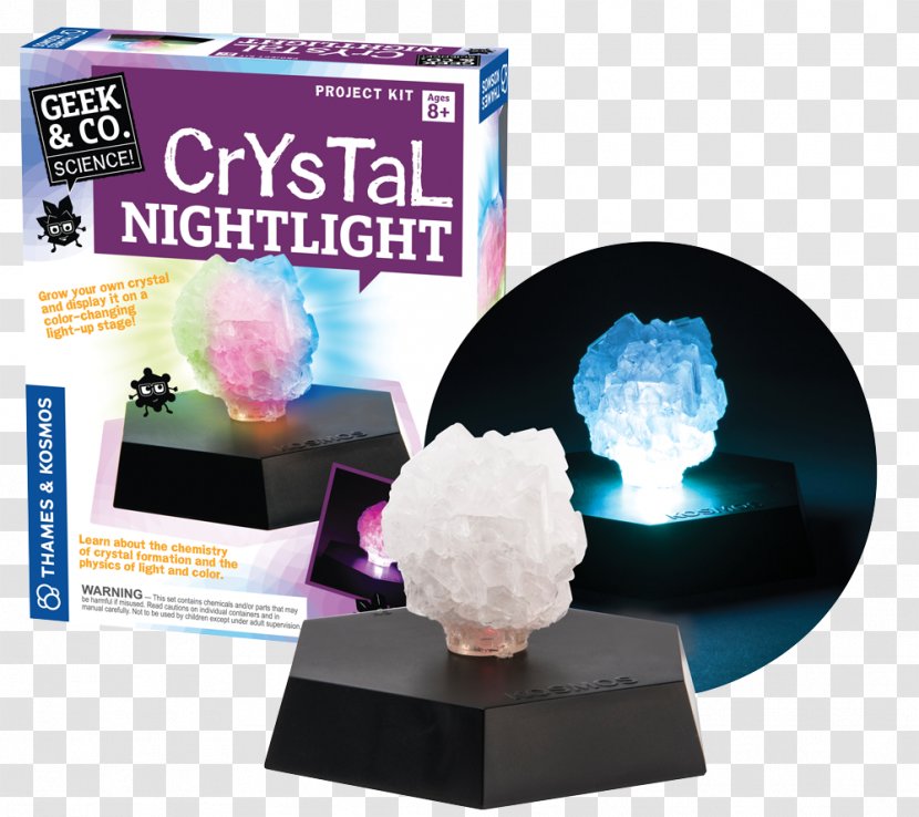 Crystal Growth Nightlight Science Cocrystal - Laboratory Transparent PNG