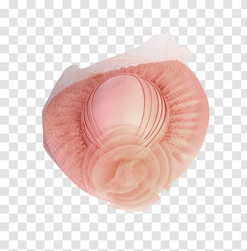 Petal - Peach - Folding Pink Hat Transparent PNG
