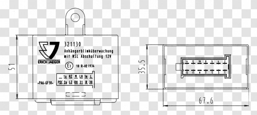 Light Trailer Blinklicht Frequency Electronic Component Transparent PNG