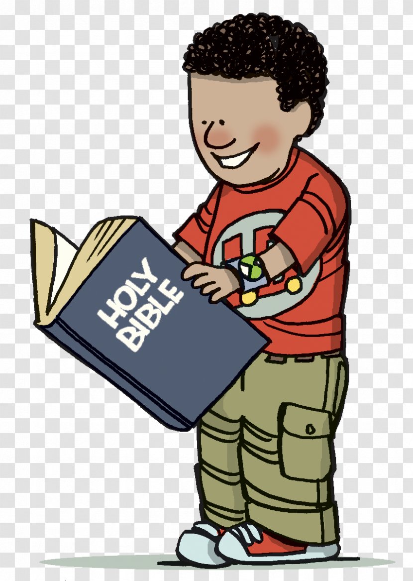 Bible Story Child Study Clip Art - Flower - Boy Reading Clipart Transparent PNG