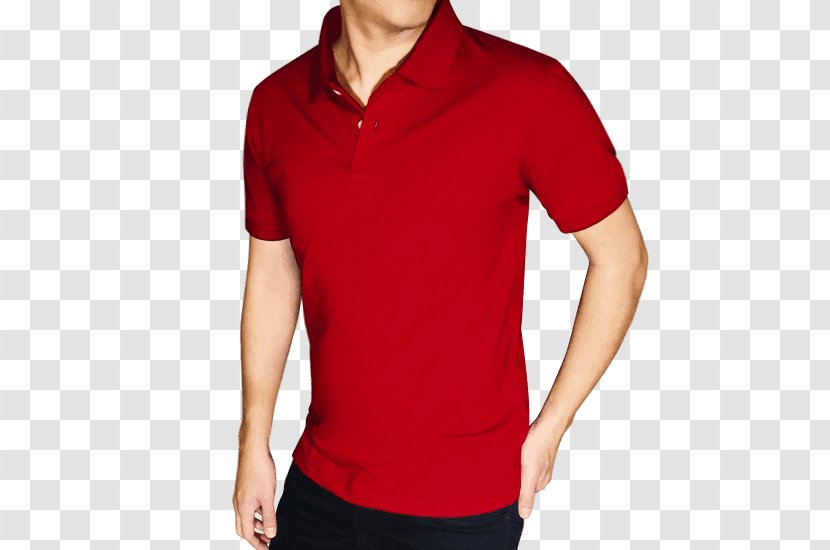 Polo Shirt T-shirt Tennis Maroon Neck Transparent PNG
