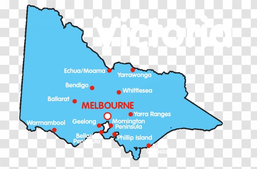 City Of Melbourne Kinglake Bendigo Warrnambool - Text - Map Transparent PNG