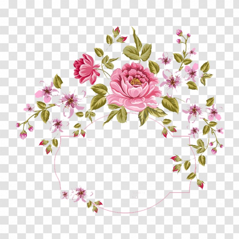 Flower Bouquet Stock Photography Clip Art - Floristry - Drawing Small Fresh Garland Border Transparent PNG