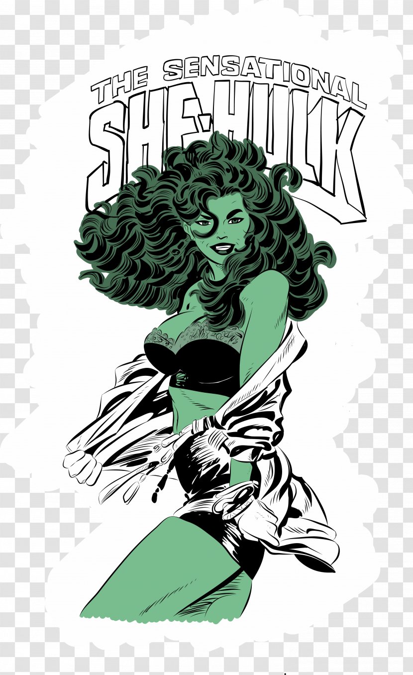 Fiction Graphic Design Art - Poster - She Hulk Transparent PNG