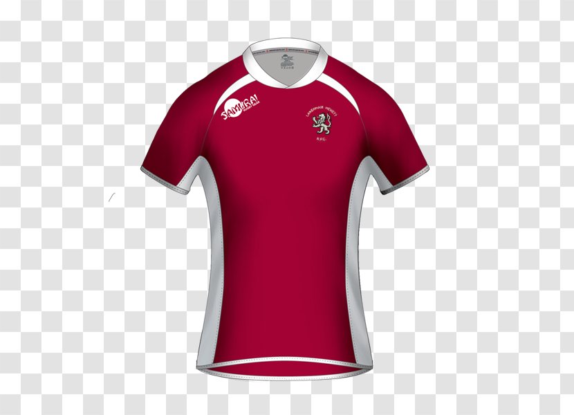 T-shirt Sports Fan Jersey Samurai Sportswear - Rugby Shirt - Vest White Maroon Transparent PNG