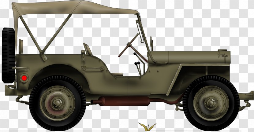 Jeep CJ Vintage Car Motor Vehicle - Army Transparent PNG