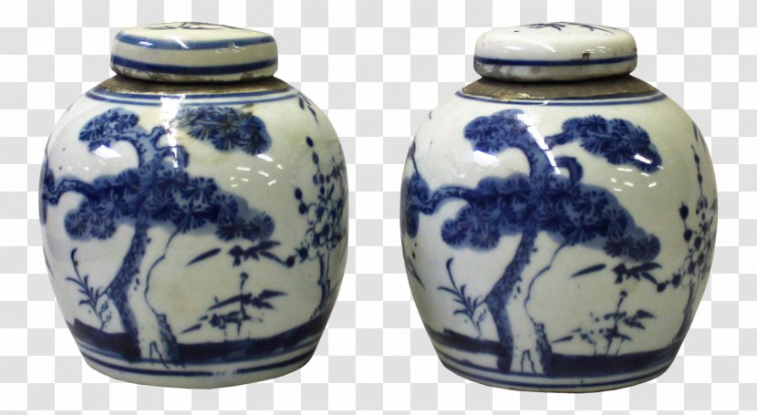 Blue And White Pottery Vase Ceramic Jar - Artifact - Porcelain Bowl Transparent PNG