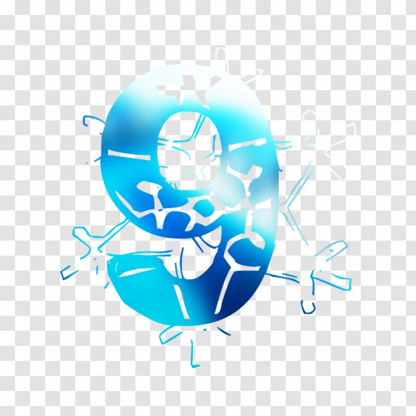 Logo Product Design Water Font - Electric Blue - Aqua Transparent PNG