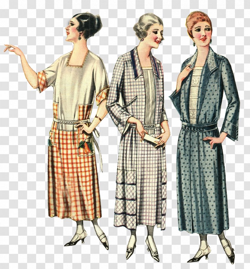 Vintage Clothing Costume Design Skirt Pattern - Day Dress Transparent PNG
