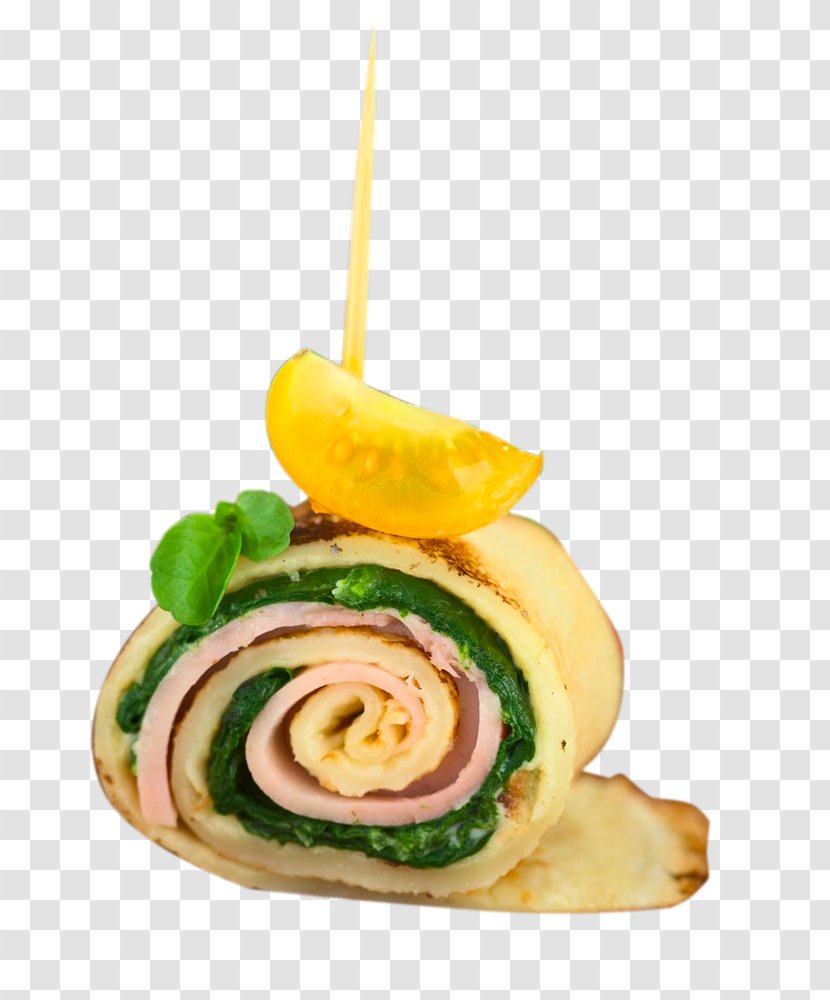 Vegetarian Cuisine Ham Spring Roll Breakfast Crxeape - Slices Rolls String Transparent PNG
