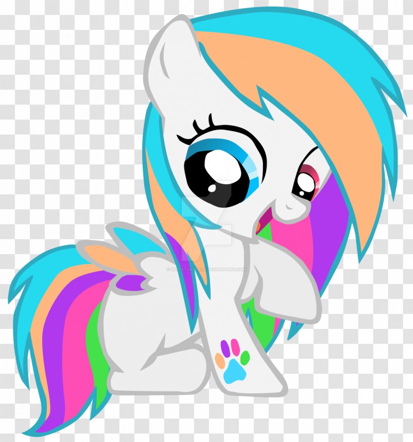 My Little Pony Rainbow Dash Filly Drawing - Heart Transparent PNG
