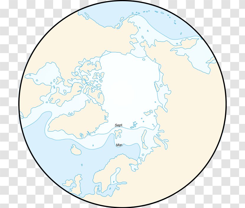 Polar Regions Of Earth Arctic Ocean Sea Ice North Pole Pack - Under Transparent PNG