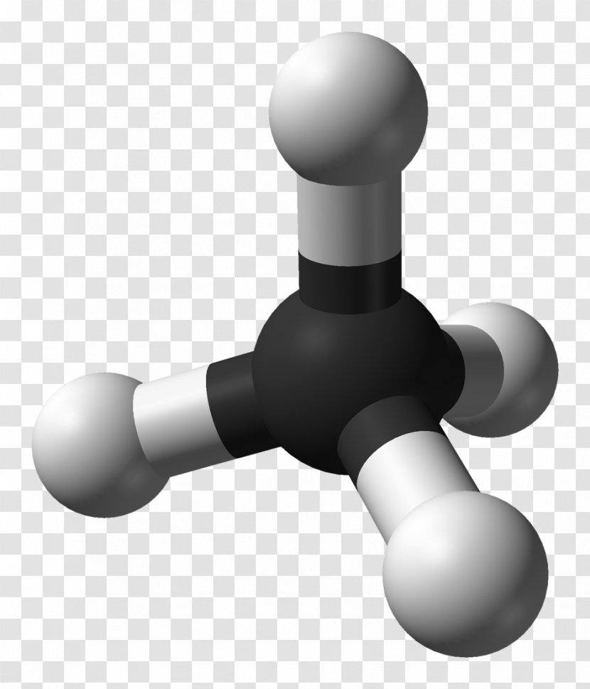 Ball-and-stick Model Methane Space-filling Molecule Chemistry - Ethane Transparent PNG