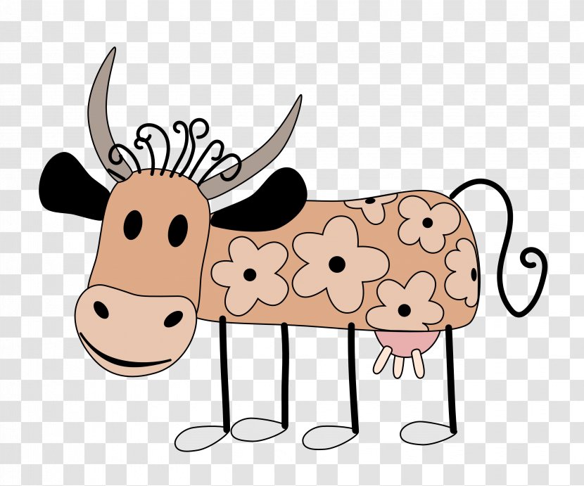 Dairy Cattle Agriculture Farm Color - Fictional Character - Cartoon Cows Transparent PNG