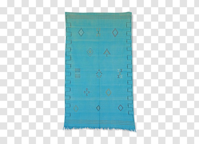 Turquoise Silk Rectangle - Blue - Midcentury Modern Transparent PNG