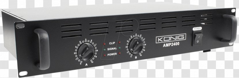 Microphone König 2X Pa Amplifier Audio Power Public Address Systems - Electronics Accessory Transparent PNG