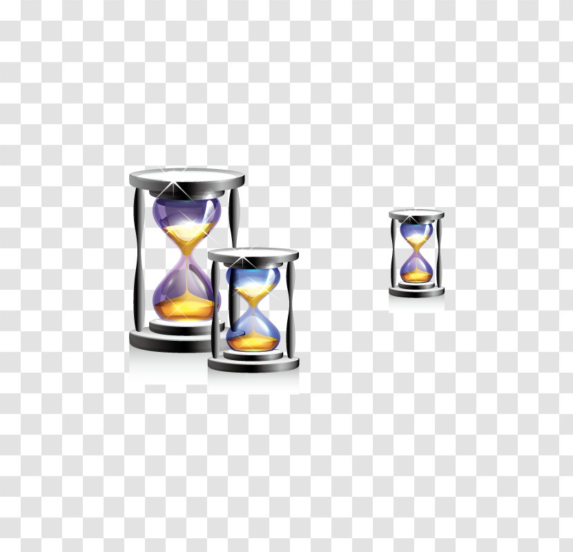 Hourglass Timer - Drinkware - Blue And Purple Transparent PNG
