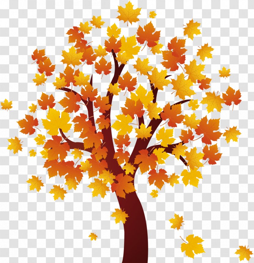 Cartoon Autumn Clip Art - Tree Transparent PNG