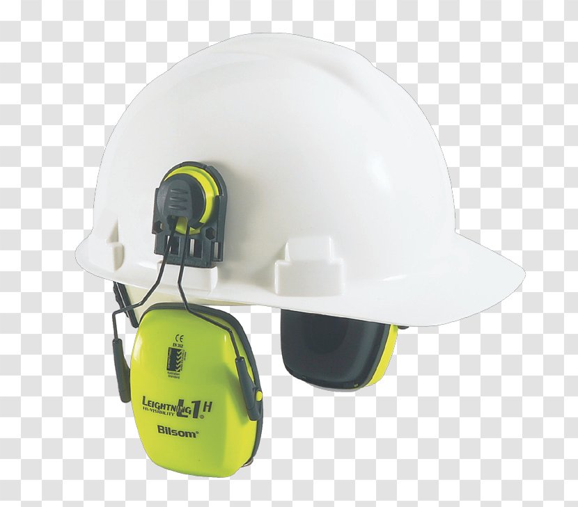 Hard Hats Earmuffs Cap High-visibility Clothing Personal Protective Equipment - Yellow Transparent PNG