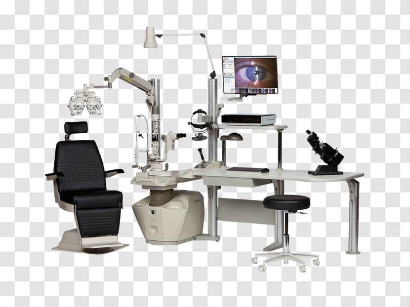 Slit Lamp Ophthalmology Medicine Eye Examination Medical Diagnosis - Machine - Workstation Transparent PNG