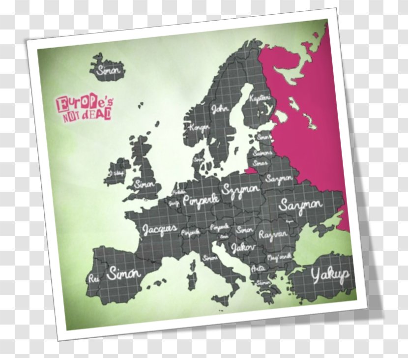 Atlas Of Europe Map Alphabet Transparent PNG