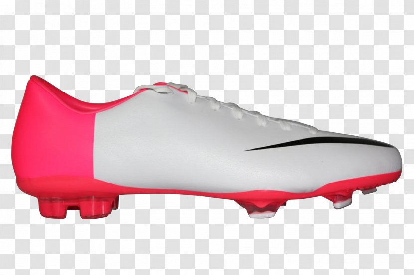 White Nike Mercurial Vapor Cleat Shoe - Running Transparent PNG