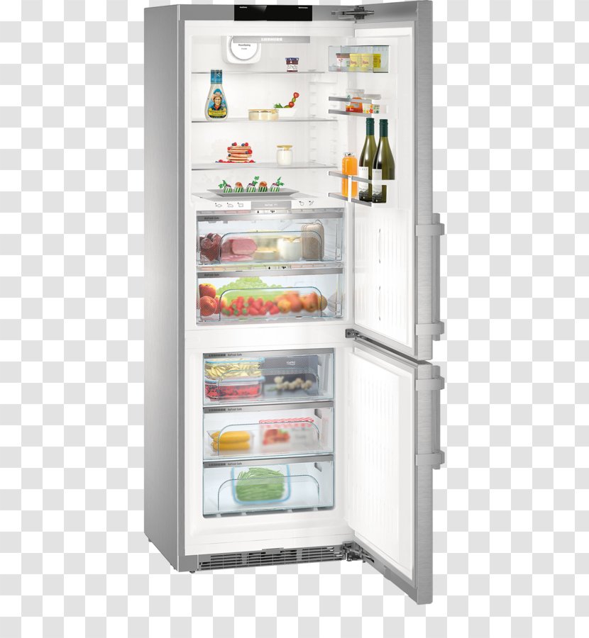Liebherr Group Refrigerator CBNPes 5758 Premium BioFresh NoFrost Fridge Freezer Auto-defrost - Steel Transparent PNG