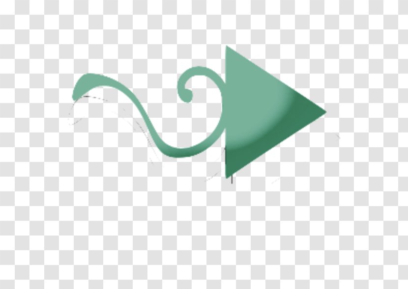 Green Logo Brand Teal - Three-dimensional Arrow Transparent PNG
