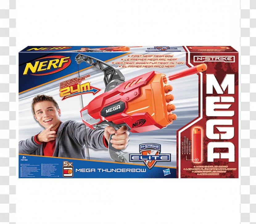 NERF N-Strike Elite Mega Thunderbow Toy - Nerf Nstrike Transparent PNG