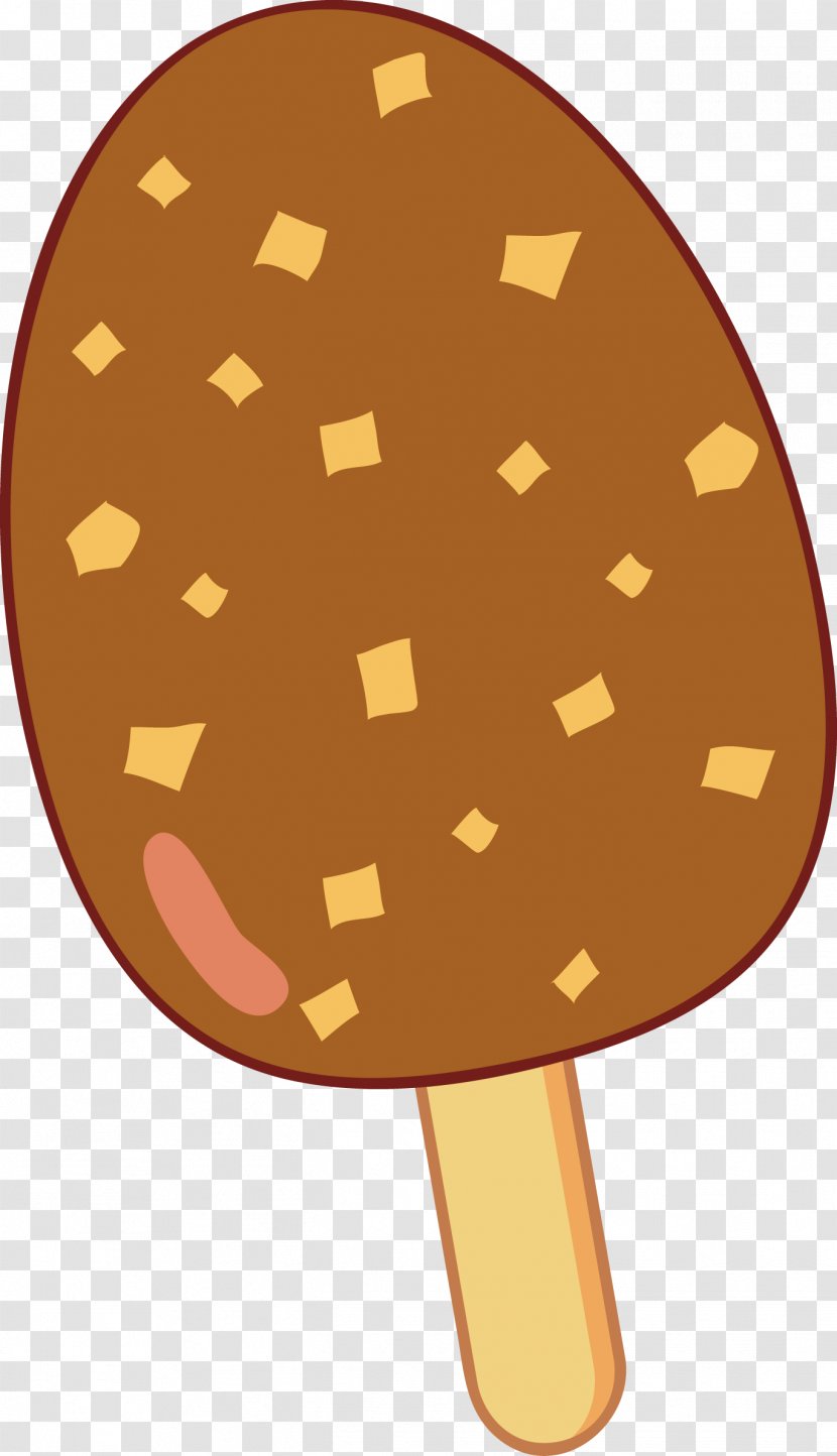 Chocolate Ice Cream Cone Pop - Vector Popsicles Transparent PNG