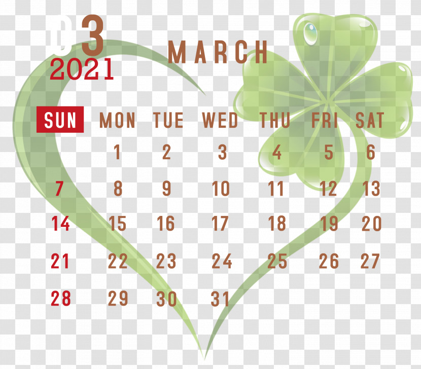 March 2021 Printable Calendar March 2021 Calendar 2021 Calendar Transparent PNG