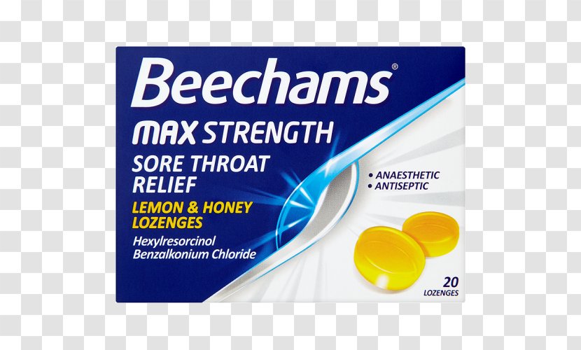 Service Brand Acetaminophen Beechams Sore Throat - Lemon Transparent PNG