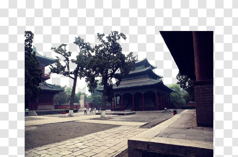Xinglong County Download Tints And Shades - Hebei Temple Cool Color Courtyard Transparent PNG