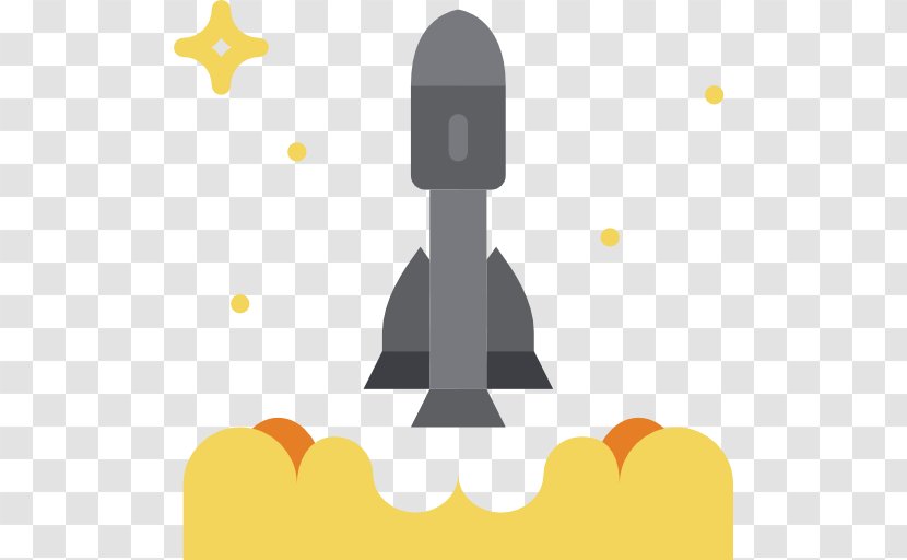Rocket - Silhouette - Hand-painted Transparent PNG