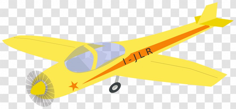 Airplane Light Aircraft Yellow Clip Art - Flap - Planes Transparent PNG