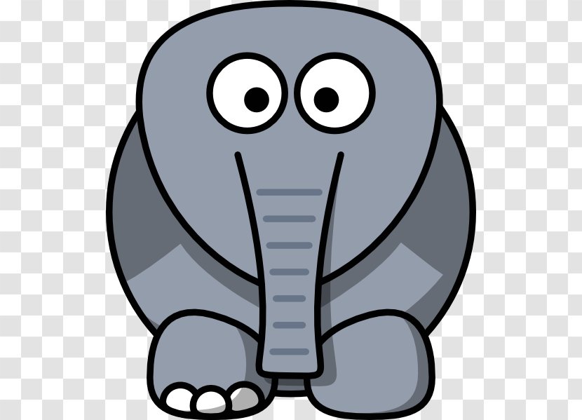 Elephant Cartoon Drawing Clip Art - Motif Transparent PNG