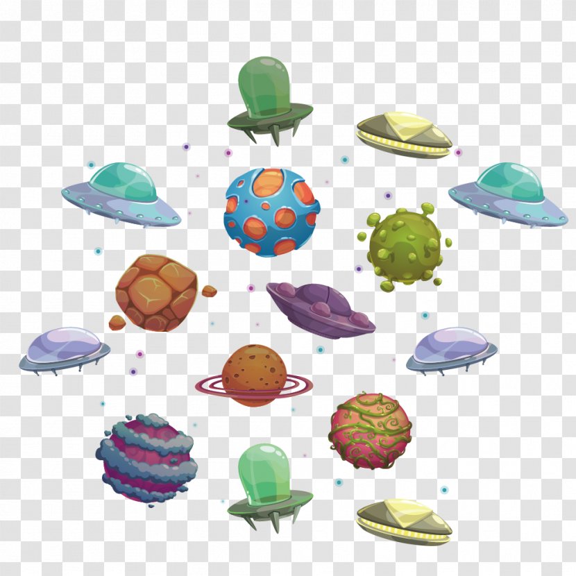 Earth Planet Cartoon Illustration - Colored Creative Transparent PNG