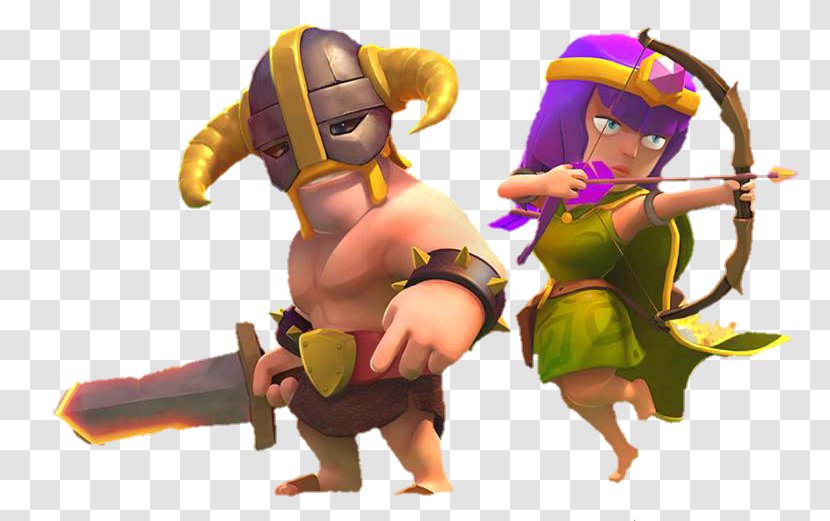 Clash Of Clans Barbarian YouTube - Drawing - File Transparent PNG