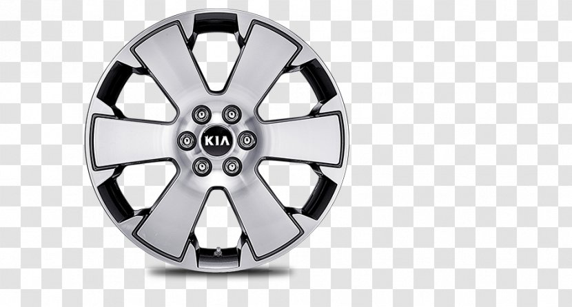 Alloy Wheel Spoke Hubcap Rim - Silver Transparent PNG