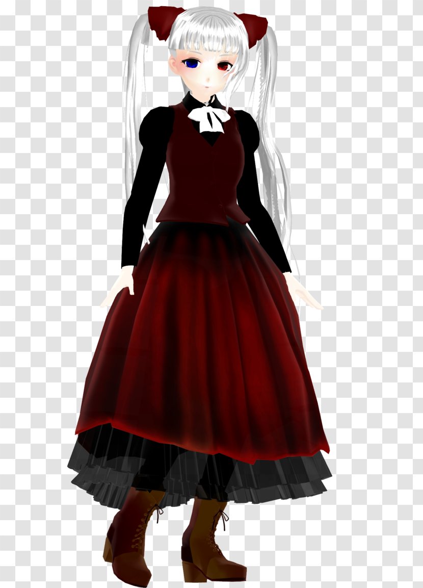 Gown Costume Skirt Illustration Maroon - Frame - Almost Done Transparent PNG