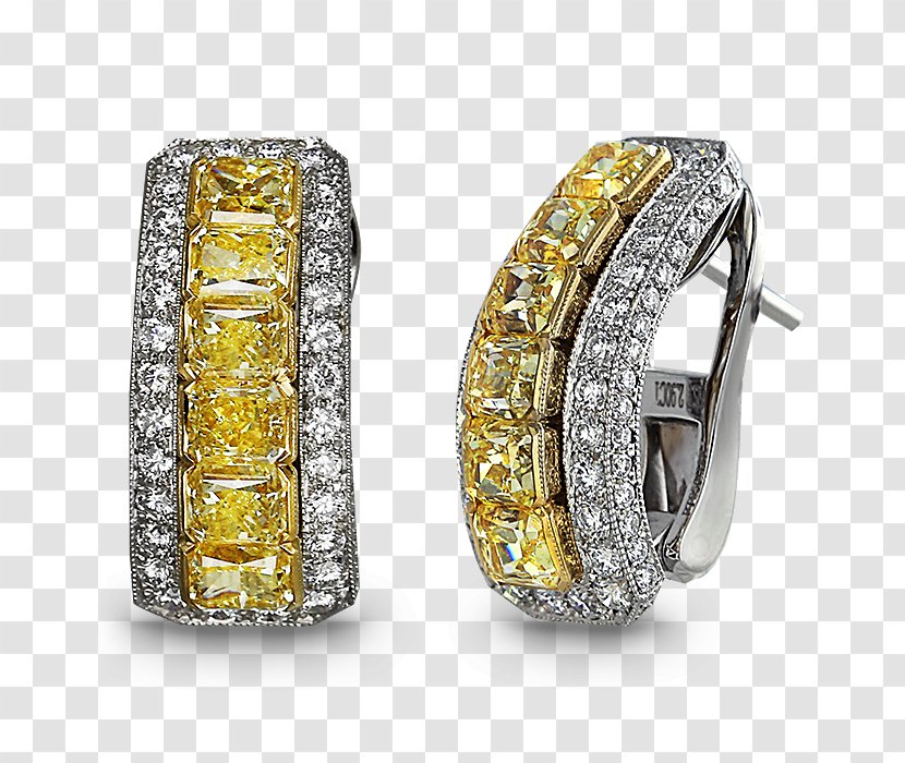 Earring Jewellery Diamond Emerald - Gold - Multi Sapphire Flower Ring Transparent PNG