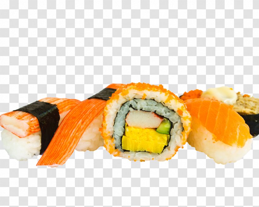 Sushi California Roll Sashimi Japanese Cuisine Gimbap - Garnish Transparent PNG