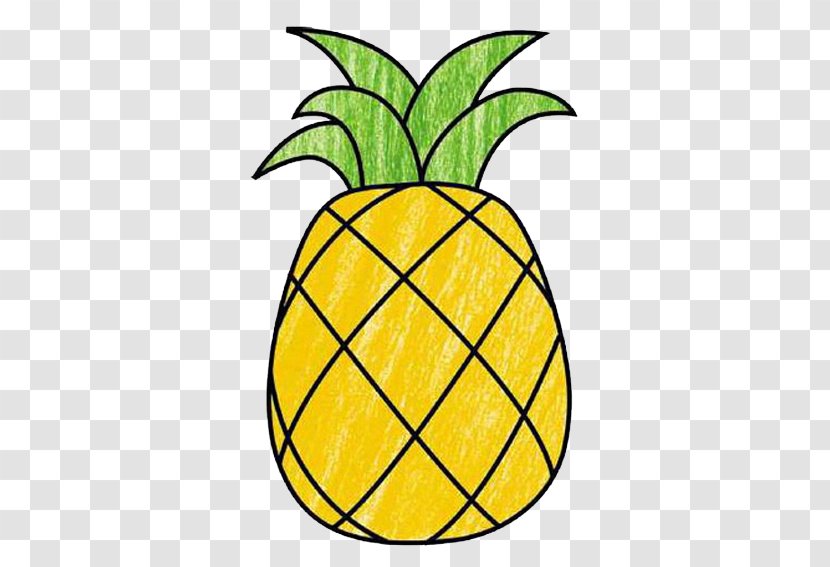 Pineapple Fruit Stroke Food Auglis Transparent PNG