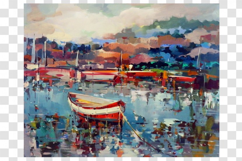 Watercolor Painting Water Transportation Bayou - Paint Transparent PNG