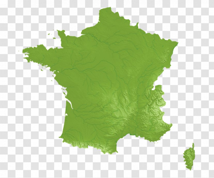 France Vector Map - Royaltyfree - MAP OF FRANCE Transparent PNG