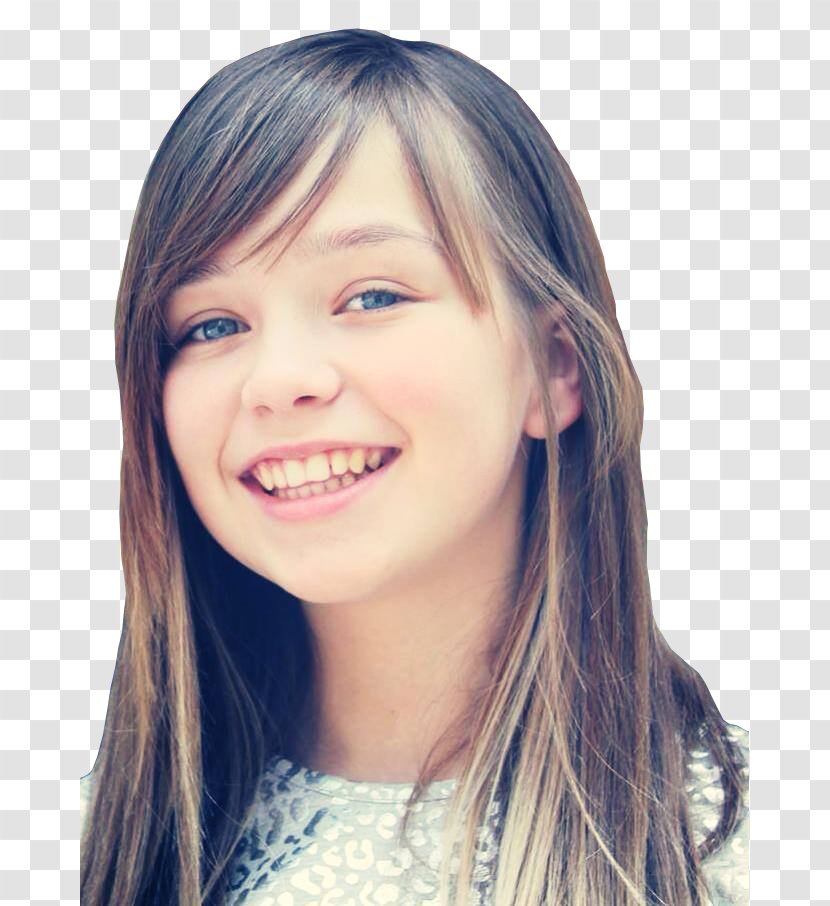 Connie Talbot Smile Hair Coloring Bangs - Silhouette - Maddie Ziegler Transparent PNG